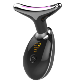 Face and Neck Massage Device, Microcirculation Features, Enhances Skin Firmness, Led Photon Therapy
