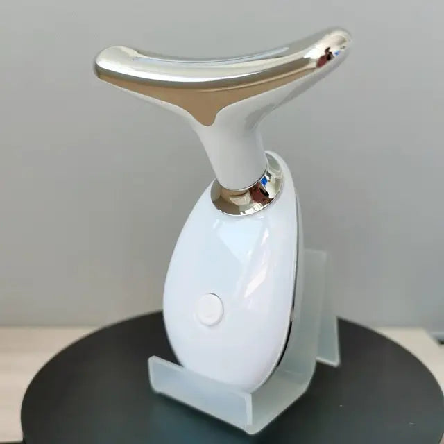 Face and Neck Massage Device, Microcirculation Features, Enhances Skin Firmness, Led Photon Therapy