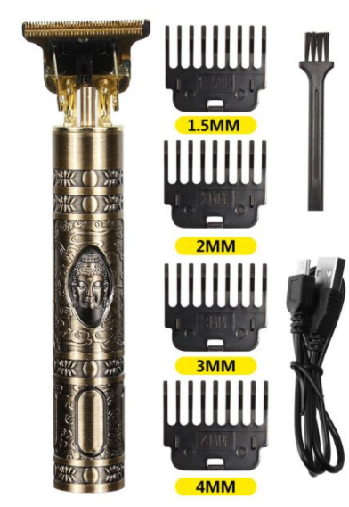 Professional Cordless Clippers 0mm Electric Hair Trimmer Beard Hair Cutting Machine Barber Rechargeable