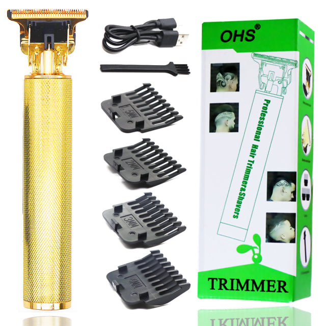 Professional Cordless Clippers 0mm Electric Hair Trimmer Beard Hair Cutting Machine Barber Rechargeable
