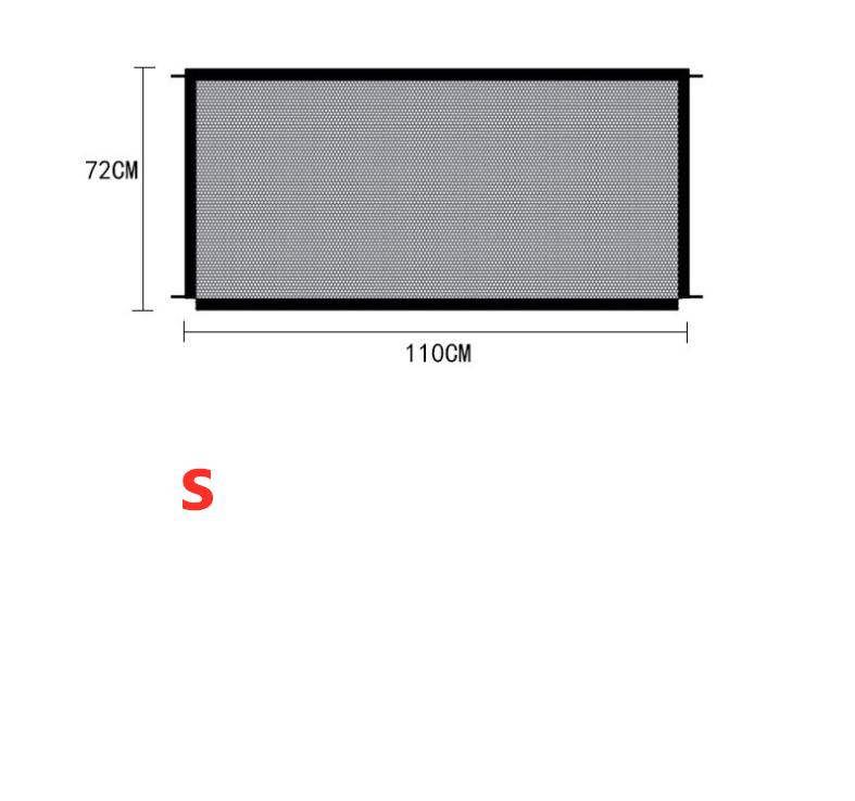 Black Foldable Protection Pet and Kids Safety Gate, Foldable Gate, Pet Gate