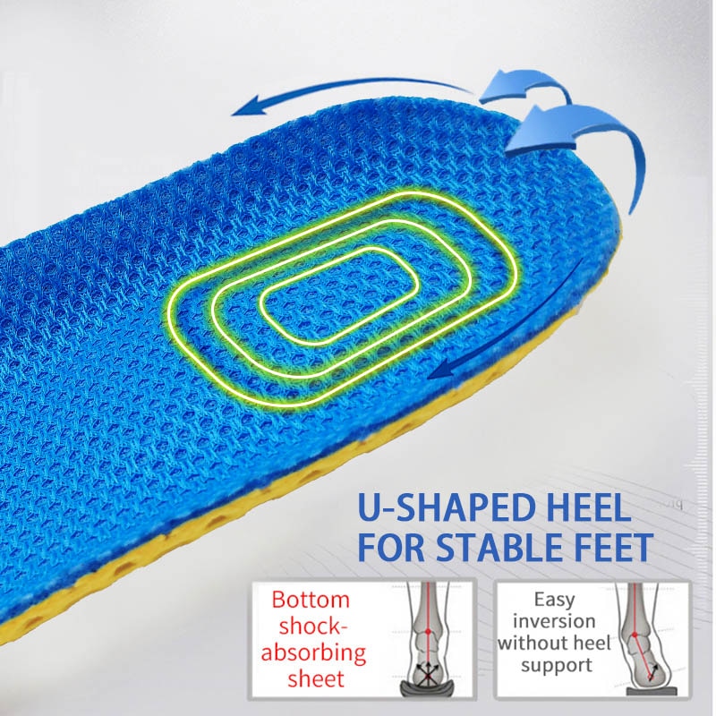 Shoe Insoles Memory Foam Innovated by Sport Lovers for Women and Men Honey Comb Mesh Breathable