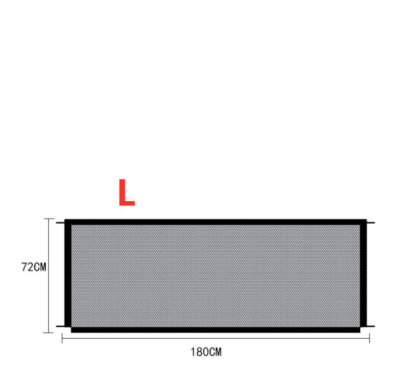 Black Foldable Protection Pet and Kids Safety Gate, Foldable Gate, Pet Gate