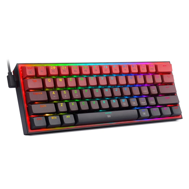 Redragon Fizz 617 Mini Mechanical Gaming Keyboard,60% Wired, 61 Key Hot-swap