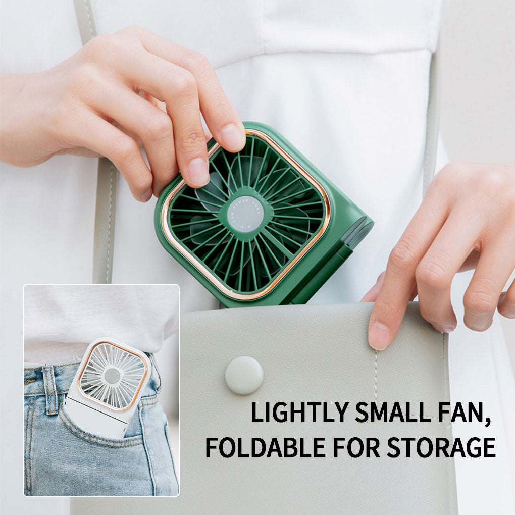 Mini Quite Portable Necklace Hanging Fan, Foldable Hanging Fan, Mini Fan with Lanyard