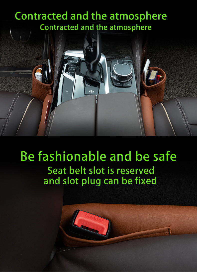 Leather Car Seat Gap Filler Sleek High Quality Leather